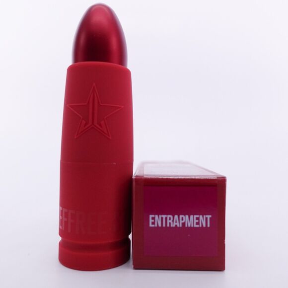 Jeffree Star Velvet Trap Lipstick Entrapment Dark Pink New - Picture 3 of 14